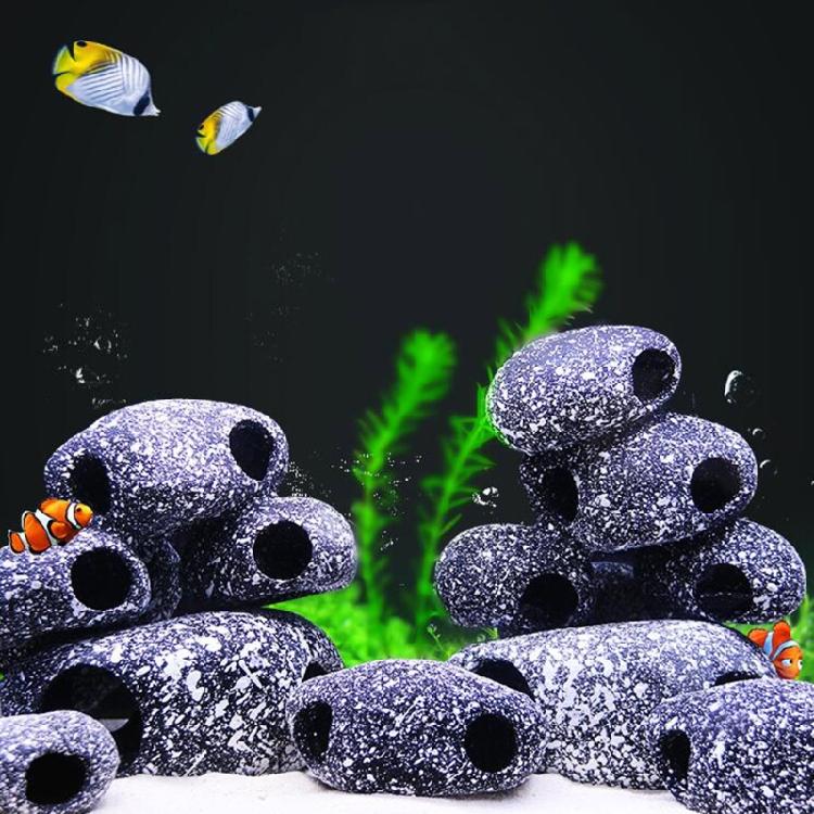 Aquarium Resin Rock Cave Decoration Hideout for Hermit Crabs Shrimp Guppy