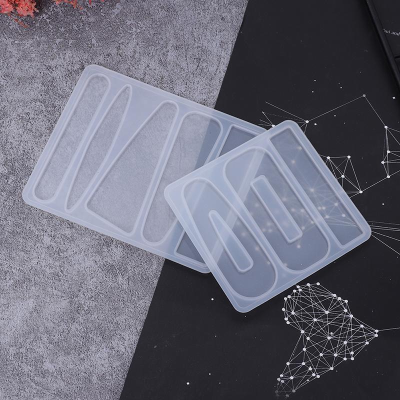 1×Silikon Gussform Frauen Mädchen Haarspange Form UV Harz DIY Formen Handwerkzeug