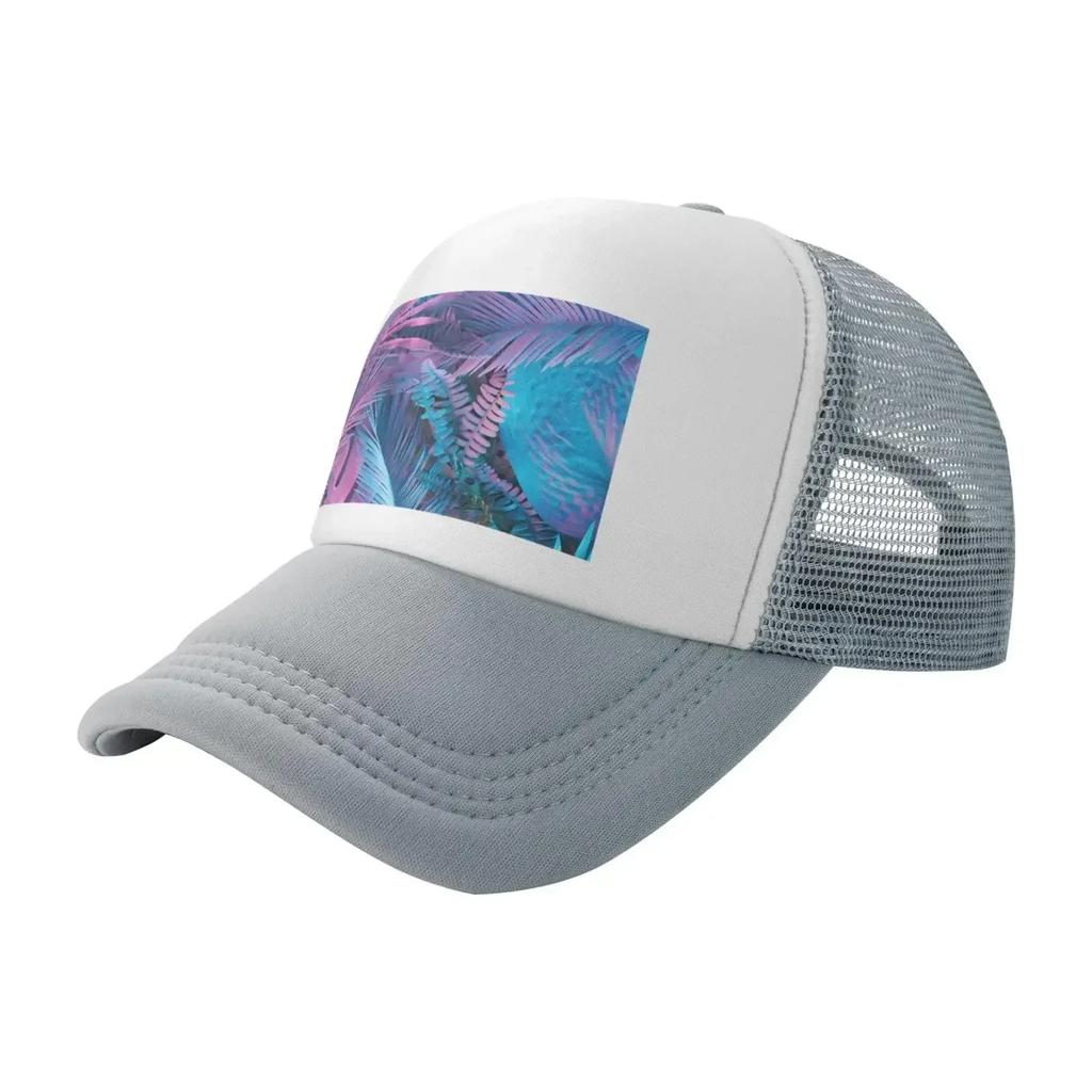 Tropic Sea Life Gray Mesh Baseball Cap Sun Visor Hat WoUnisexs Unisex Sun Hats Sport Cap Trucker Hat