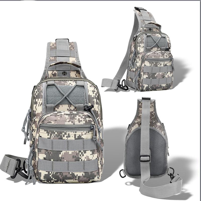 Outdoor Tactical Small Chest Bag, Military Men's Multifunctional Single Shoulder Crossbody Bag, Hiking, Tourism, Sports, Cycling, Running Bag