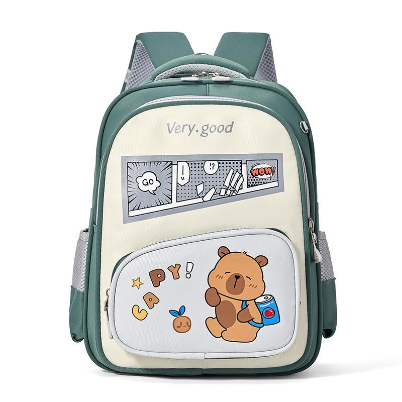 

Backpacks with back support for students in grades 1-3 зелёный