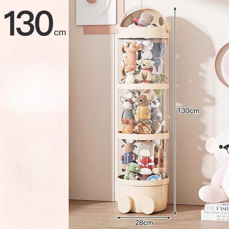 Прозрачный многослойный ящик для хранения Загруженный Положите Куклы Цилиндр для хранения Плюшевые игрушки с крышкой Ведро для марионеток Цилиндр для хранения 5478₽