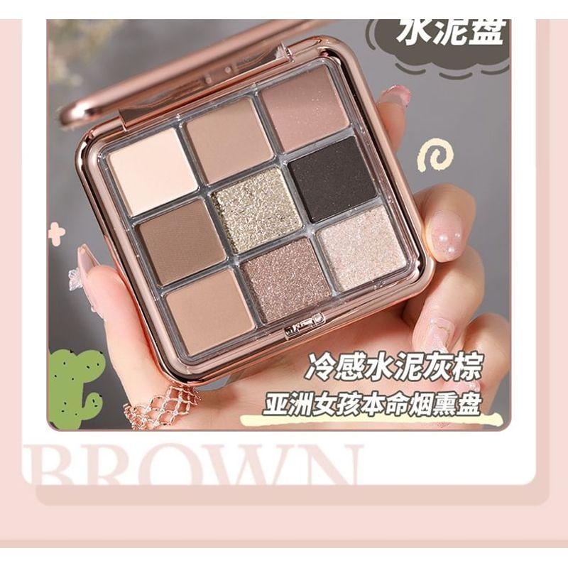 WODWOD - Magic Colorful 9 Colors Eyeshadow Palette - 3 Types