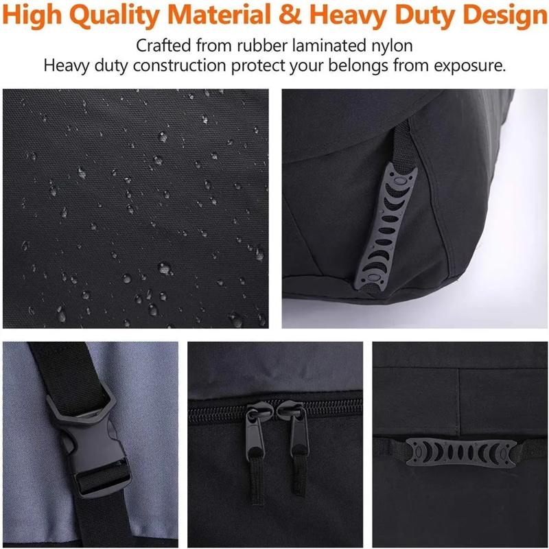Car Roof Bag Cargo Carrier Bag Waterproof Oxford Cloth Off-Road Car Roof Bag Large Capacity Travel Luggage Storage Bag Organizer