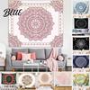 Retro Style Wall for Dorm Circular Pattern Tapestry Indian Hanging Bohemian Tapestry Rectangular Bedroom Living