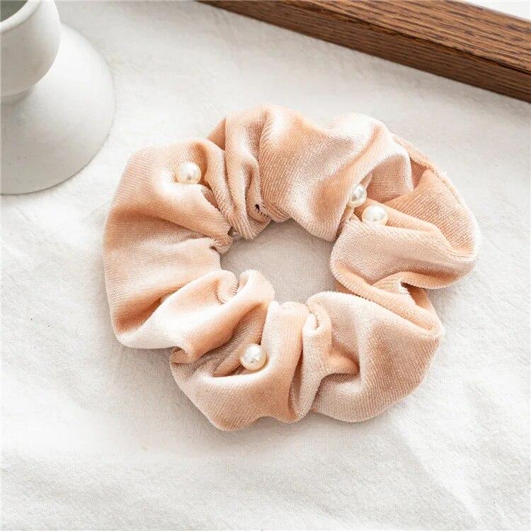 Bohemia Star Large Hair Rings Scrunchies Vintage Flocked Elastic Hairband Trendy Hair Ropes Headbands Hair Accessories For Women Headwear