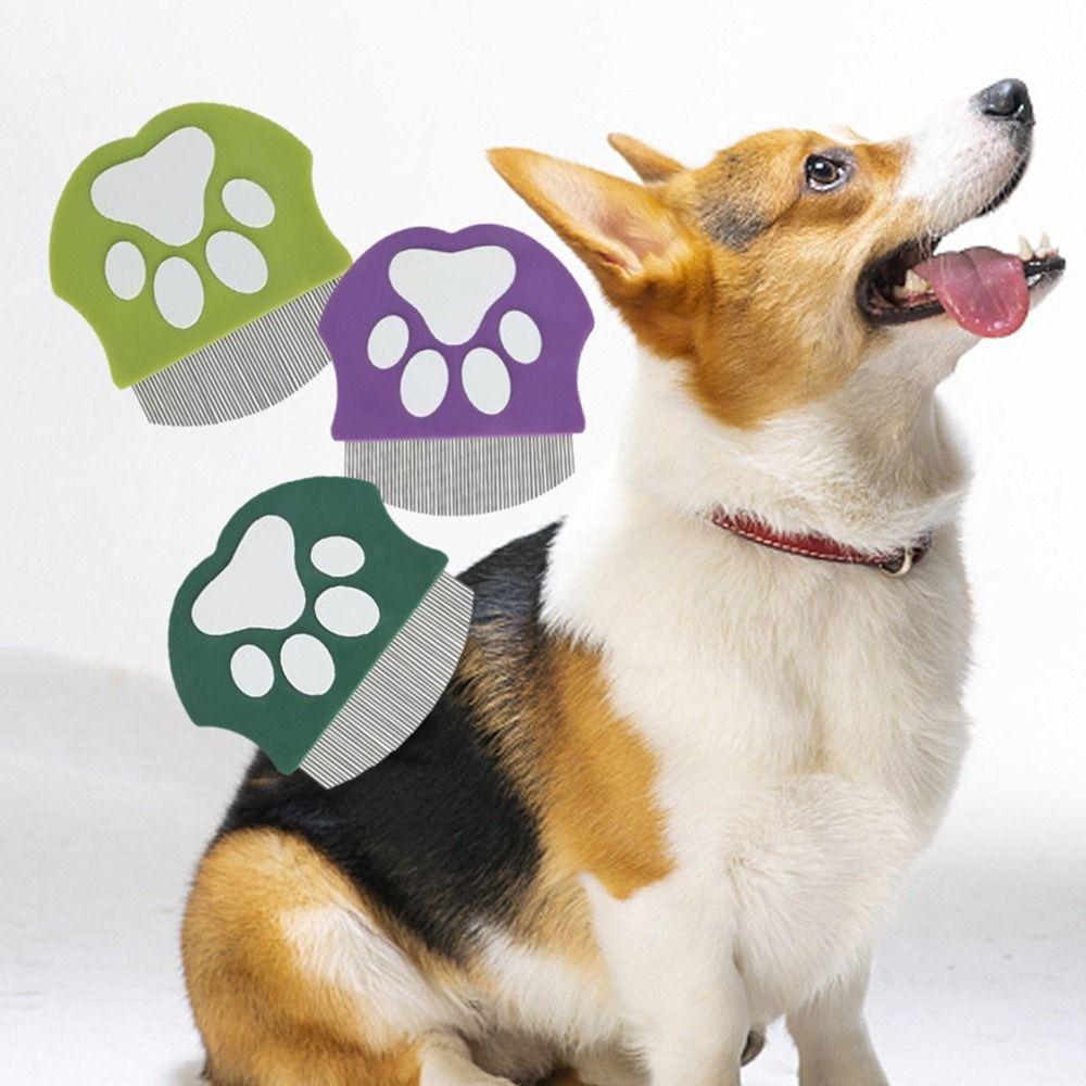 Handheld Pet Grooming Comb Curved Cats Massage Comb Pet Detangling Brush  Remove Short Hair