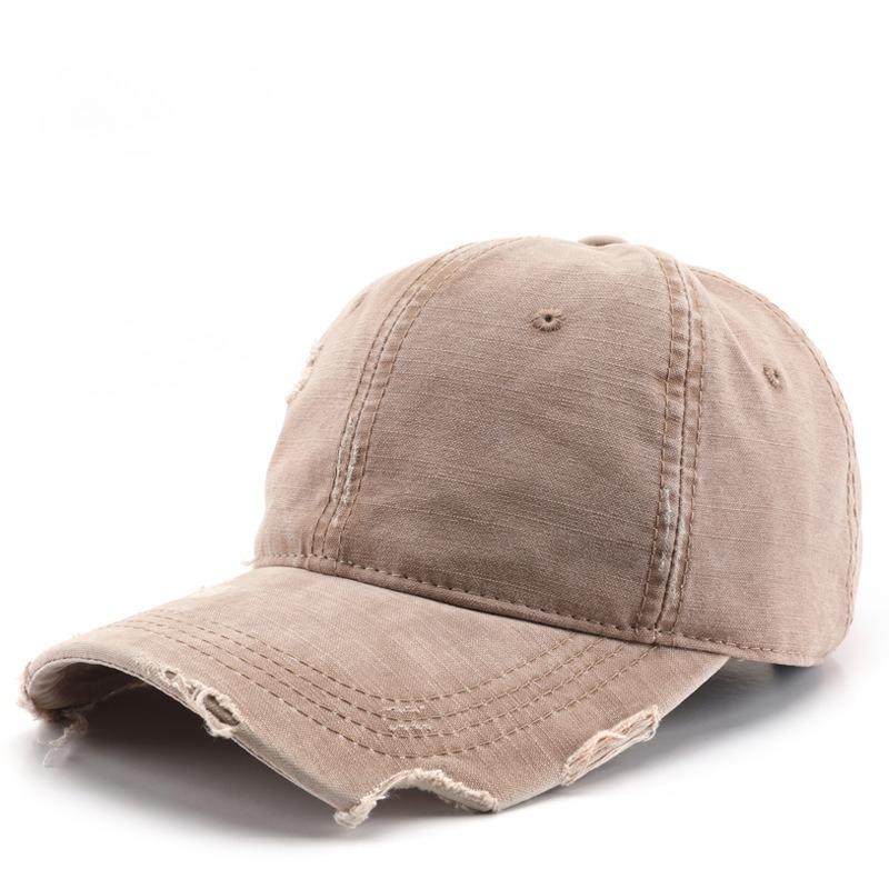 Japanese retro spring and autumn washed hole baseball cap outdoor women's sports leisure sunscreen peaked hat