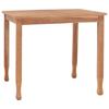 Day and Night - Day and Night Solid Teak Wood Garden Table 85x85x75 Cm