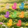 8Pcs Mini Dinosaur Figures, Glow In The Dark Miniature Chinese Mythical Creature Statue, Tiny Resin Animals Ornaments for Fairy Garden,