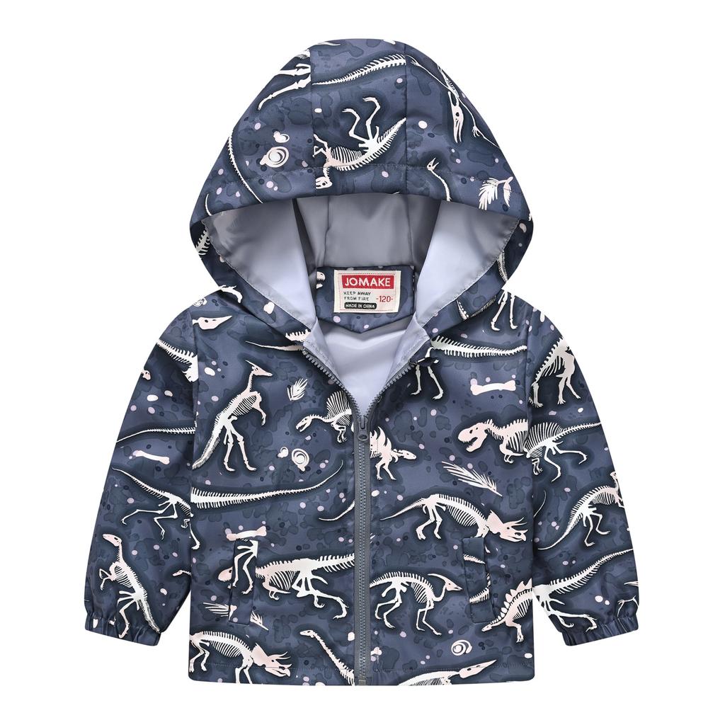 Middle and Large Children Boys and Girls Multi-color Printing Hooded Jacket Light Models of Fashion Jacket Children's Clothing