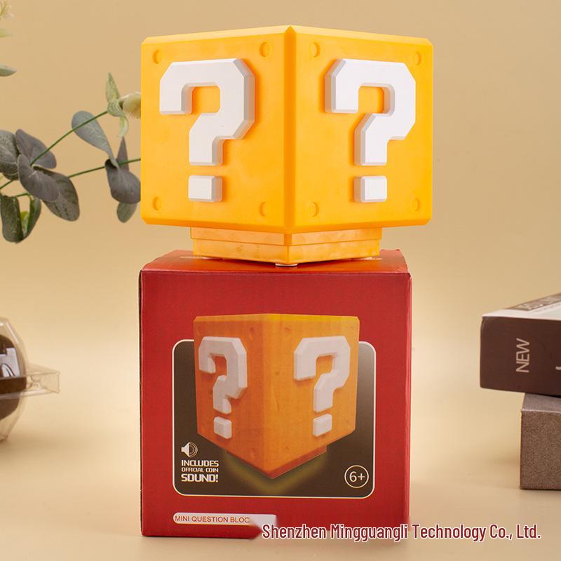 

Ночник со звуком знака вопроса из Супер Марио: Опция отключения звука, Креативная настольная атмосфера, Модернизированное 3-е поколение