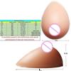 New Silicone Breast Form Waterdrop Shaped Fake Breast Self-Adhesive Padded Bra for Transgender
