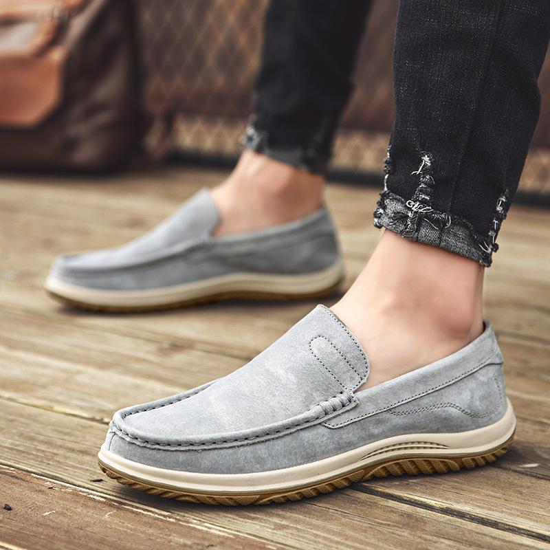 Foreign Trade Hot Spring and Autumn New Hand-sewn Men's Shoes Outdoor Fashion Casual Doudou Shoes