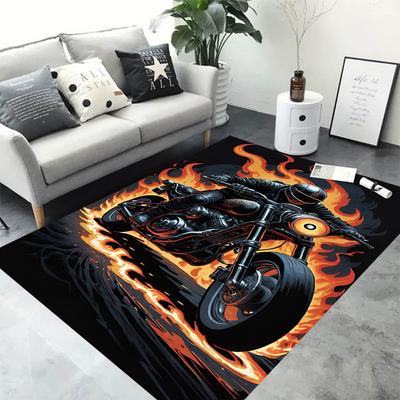 3D Printen Race Motorfiets Moto Tapijt voor Woonkamer Slaapkamer Bank Deurmat Vloerkleden Huisdecoratie Kinderen Spelen Antislip Vloermat