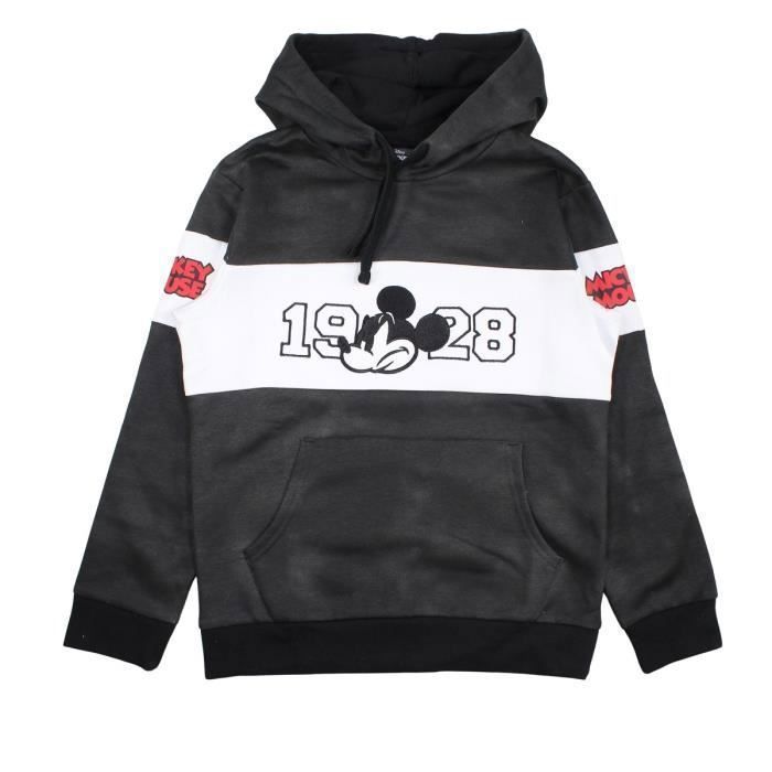 Sweat à capuche garçon Mickey - Disney - DIS MFB 5218B225 S1-11/12A - Noir - Manches longues
