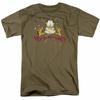 Garfield Way Beyond Help T-Shirt Herren Lizenzierte Katze Comic-T-Shirt Safari Grün
