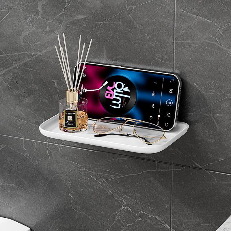 

Wall-Mounted Folding Bathroom Shelf Organizer for Towels and Clothes 28 cm x 16 cm x 7.5 cm