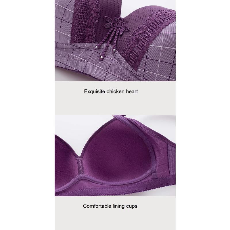 Frauen Weiblich Mutter BH Dünner Abschnitt Ohne Stahlring Frauen Damen Unterwäsche Sammeln Sexy Schöner Rücken Damen Weiblicher BH