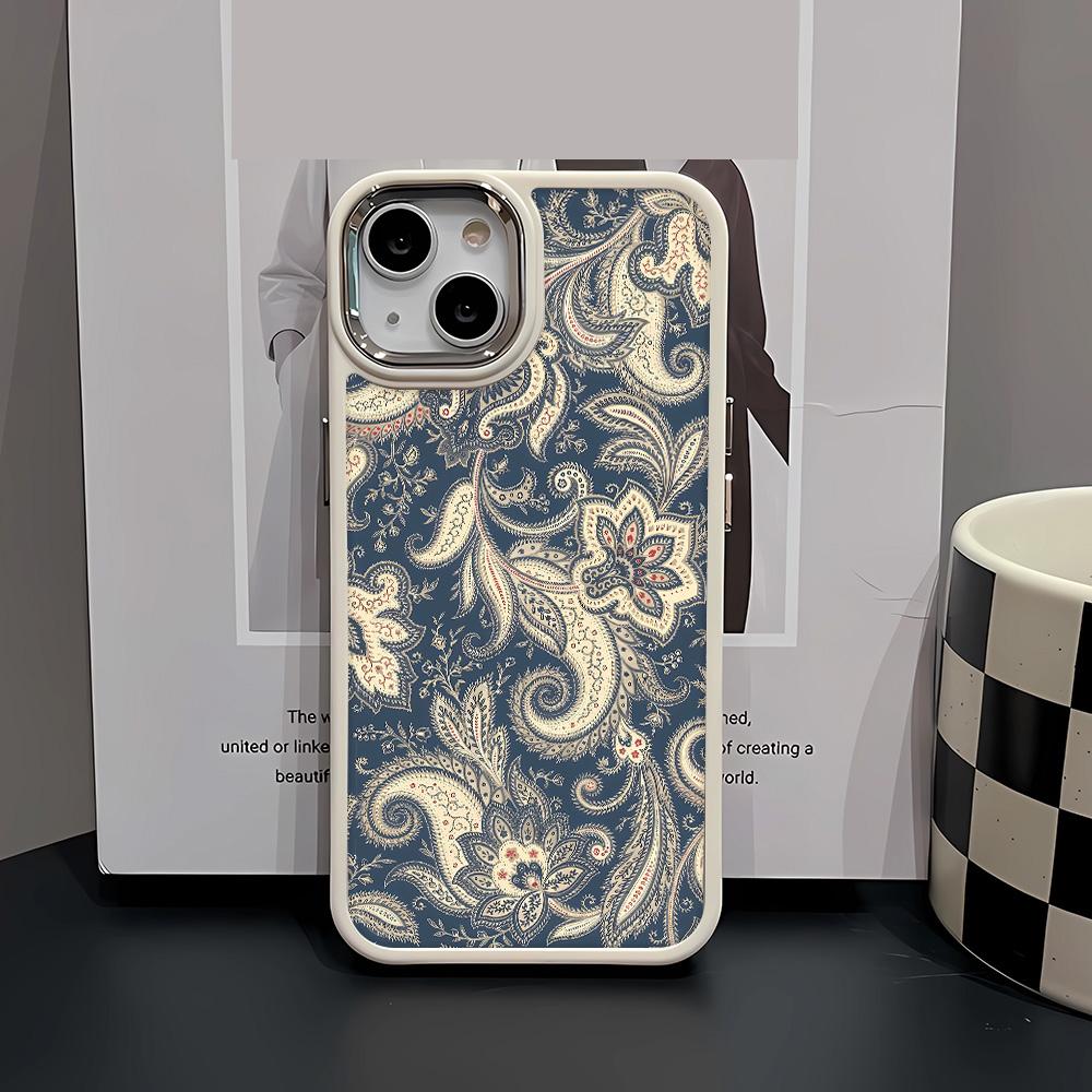Retro Flowers Phone Case Suitable For IPhone 16 Pro Max 16 15 Plus 14 13 12 11 Case Cover Funda For IPhone 16 15 14 Plus Case