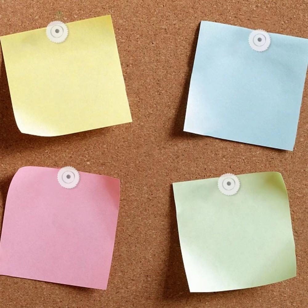 100Pcs Creative Round Head Nail DIY Thumb Tacks Portable Transparent Push Pins School Stationery