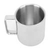 Becher 304 Edelstahl Doppelwandig Isoliert Verbrühsicher Verdickter Kaffeebecher für Trinkwasser S