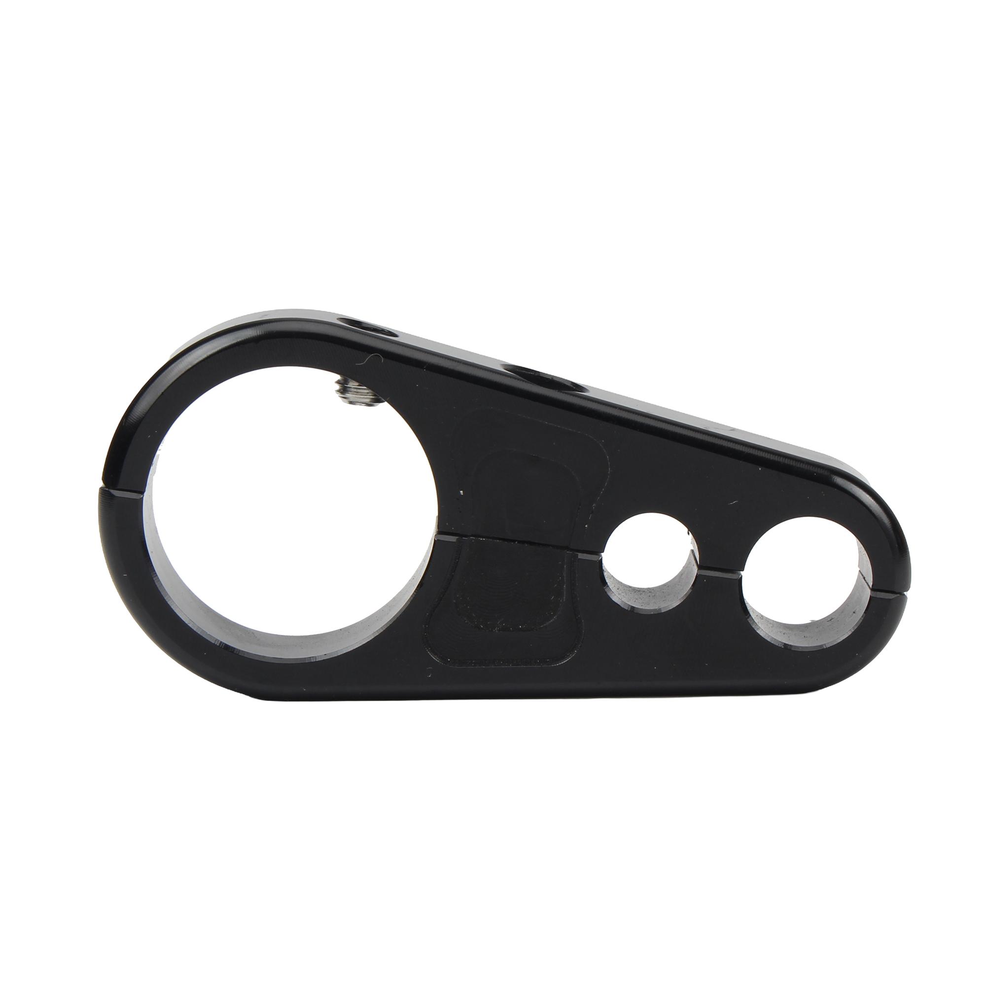For Harley Cafe Racer Motorcycle Motocross Frame 1  25mm Handlebar Clutch Cable Brake Line Clamp Fixed Clips чёрный
