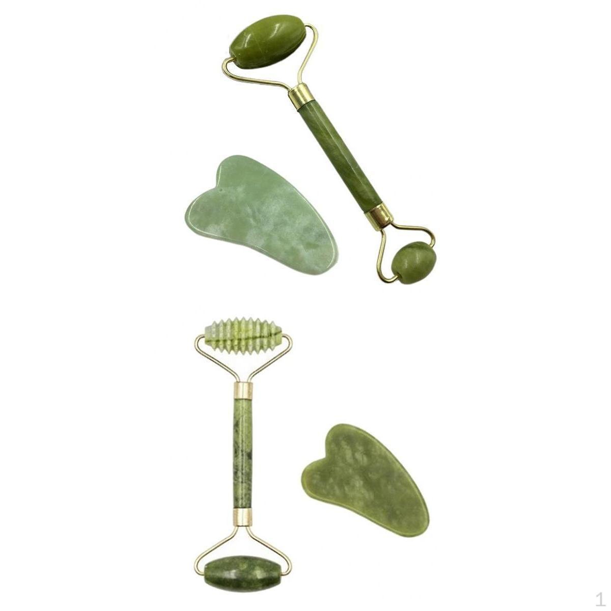 

2x Массажная головка для лица Нефритовый лифтинг Уход за шеей