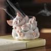 Nine-tailed Fox Incense Burner Decoration Chinese Style Vintage Fox Resin Incense Holder Home Office Desktop Ornament