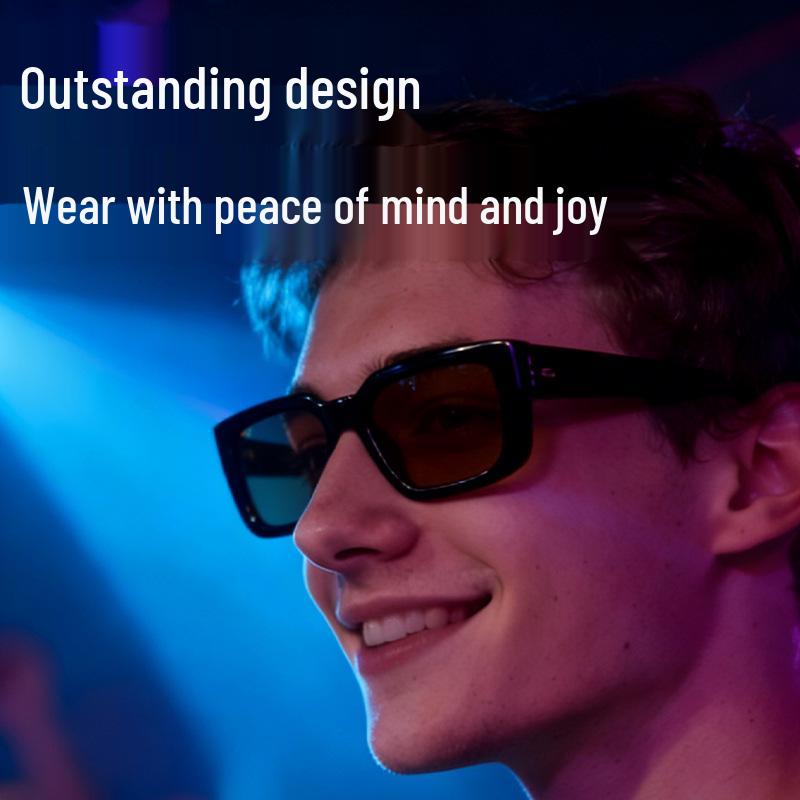 AI-Powered Bluetooth Translation Glasses: Real-Time Translation In 100+ Languages, Music & Calls Compatible with Various Frame Shapes