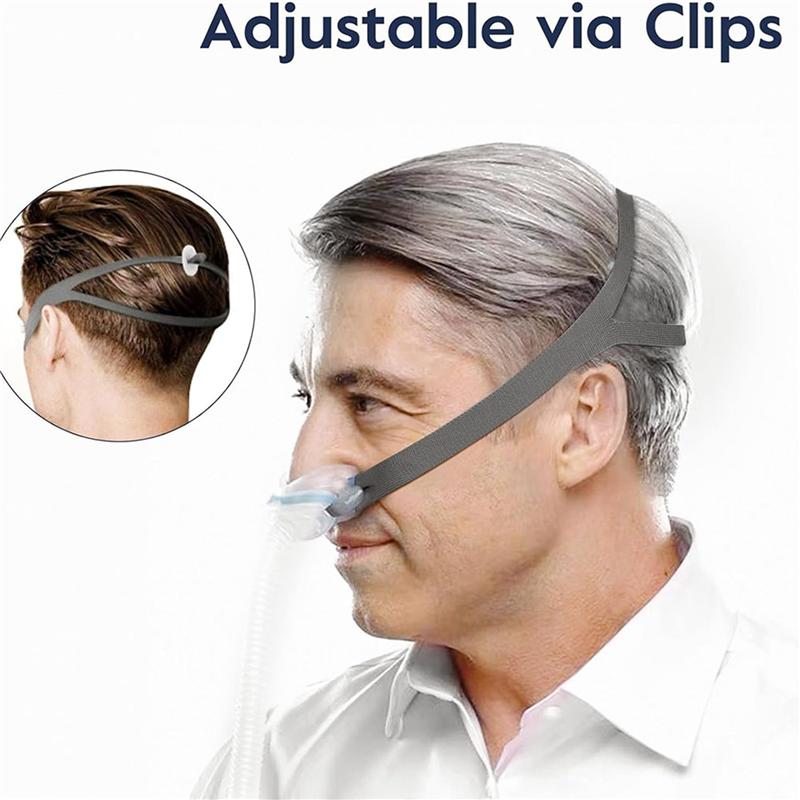 A71Z Balení 4 ks Pásek pro hlavové opěrky Air Fit P10, Náhradní hlavové opěrky CPAP pro nosní polštářkovou masku Airfit P10, S 12 nastavovacími klipy