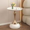 European Wrought Iron Slim Side Table for Living Room or Bedroom