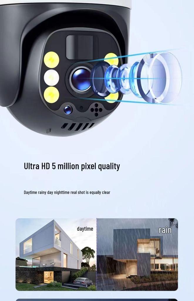 Little Eagle 4G Ultra HD 360° Solar Surveillance Camera - No Network/Power Needed, Ideal for Remote Areas