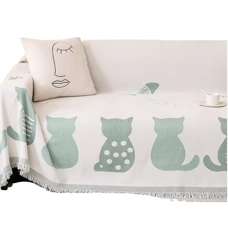 Chenille Sofa Handtuch Neu Vollständige Abdeckung Sofa Decke Kissen Vier Jahreszeiten Anti-Katzenkratzer Sofa Überwurf Stoff