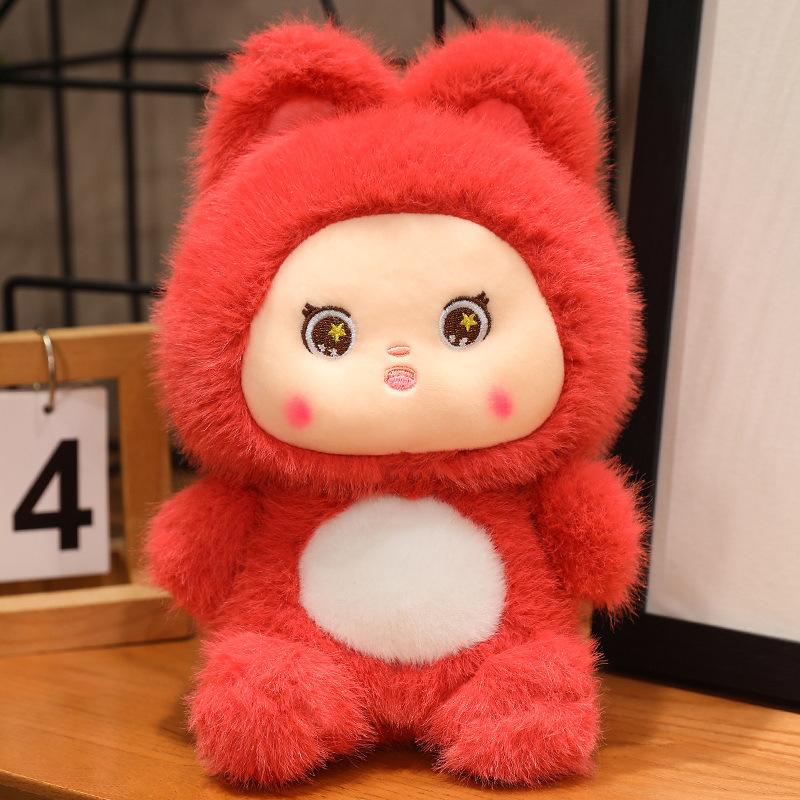 Mushroom Bunny Doll Wearing Hat Giant Panda Doll Plush Toy Children Girl Rag Doll Gift