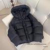 Women's 2025 Winter Literary Fashion Solid Color Puffer Jacket - New Loose and Thickened Edition