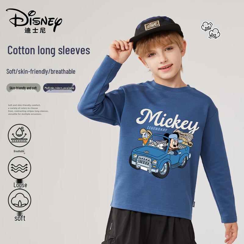 Disney Kids' Pure Cotton Cartoon Long-Sleeve T-Shirt