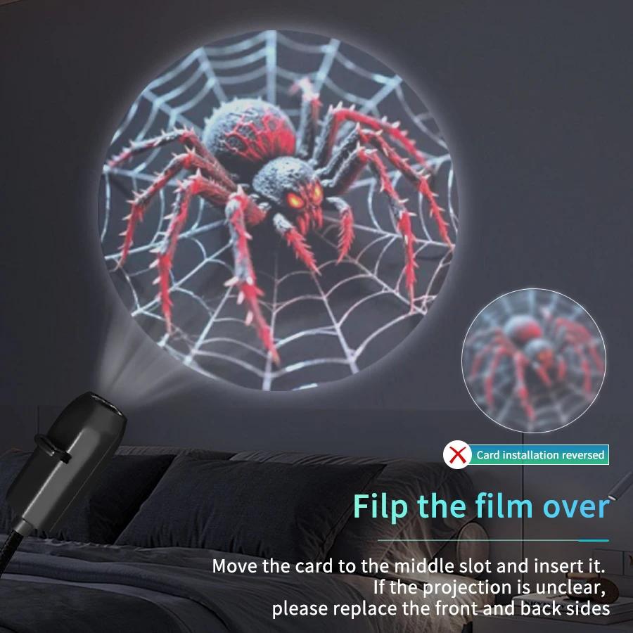 5V USB Plug in Projection Lamp Planet/Halloween/Christmas Theme Lamp Indoor Ceiling Projection Lamp Festival Decoration Gift