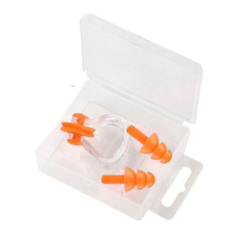 Silicone Swimming Earplug Nose Clip Soft Nose Protector Clip Silicone Noise Earplug Children