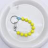 Colorful Beaded Keychain Unique Phone Charm Chain Eye Catching Keyring Decoration Bag Pendant for Various Occasion
