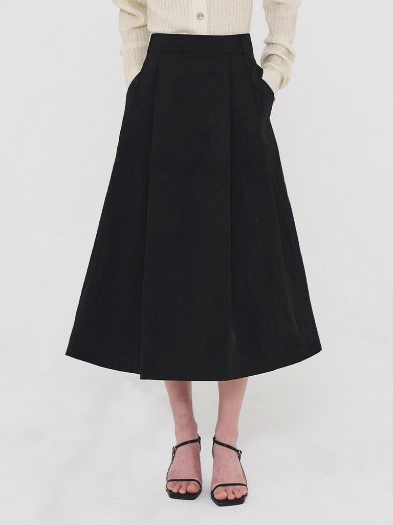 Sisterhood Pintuck Skirt - Black