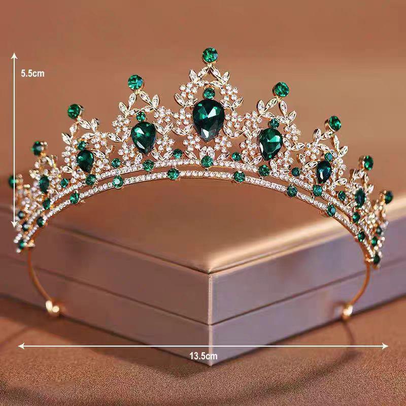 Luxury Elegant  Princess Crown Hair Accessories Tiara For Women Party  Wedding Bridal Crwon  Head Jewelry