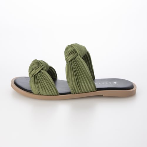 Carino CAST44090 Women's Green Sandals, Size 22.5 cm