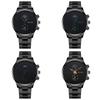 Moon Two Eyes Men Watch With Quartz Movement And Stainless Steel Strap For Fashion Style