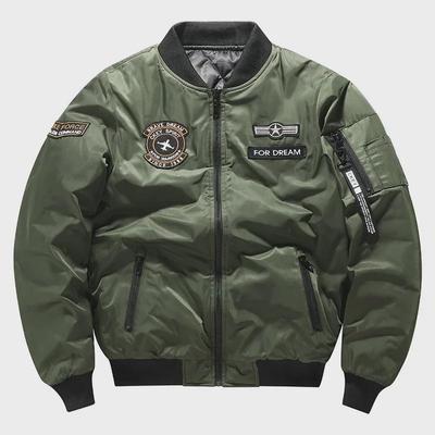 Herren Cross-Border MA-1 Fliegerjacke - Neues lässiges, besticktes, trendiges Oberteil mit Baseballkragen