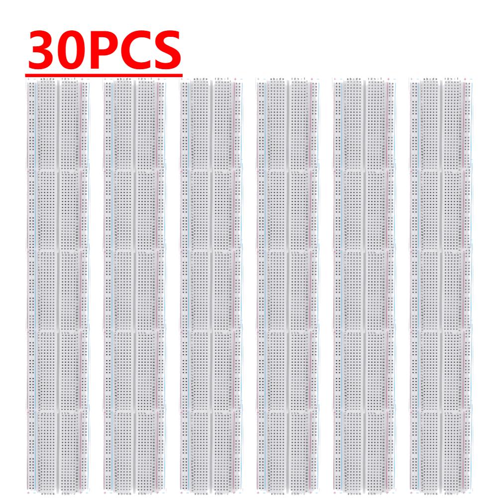 1-30 STÜCK 400 Lötpunkte Lötloser PCB-Steckplatine Universal-Test-Prototypplatine Lötloser PCB-Steckplatine für Experiment-Test-Roboter