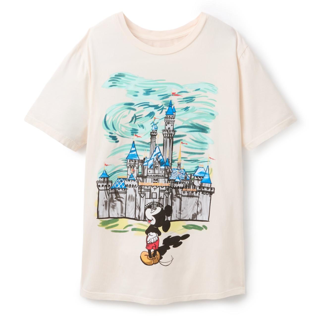 2026 Summer Mickey Sleeping Beauty T-shirt Unisex s Fashion Cotton Quality Casual Loose Short-sleeved Classic Shirt Unisex S