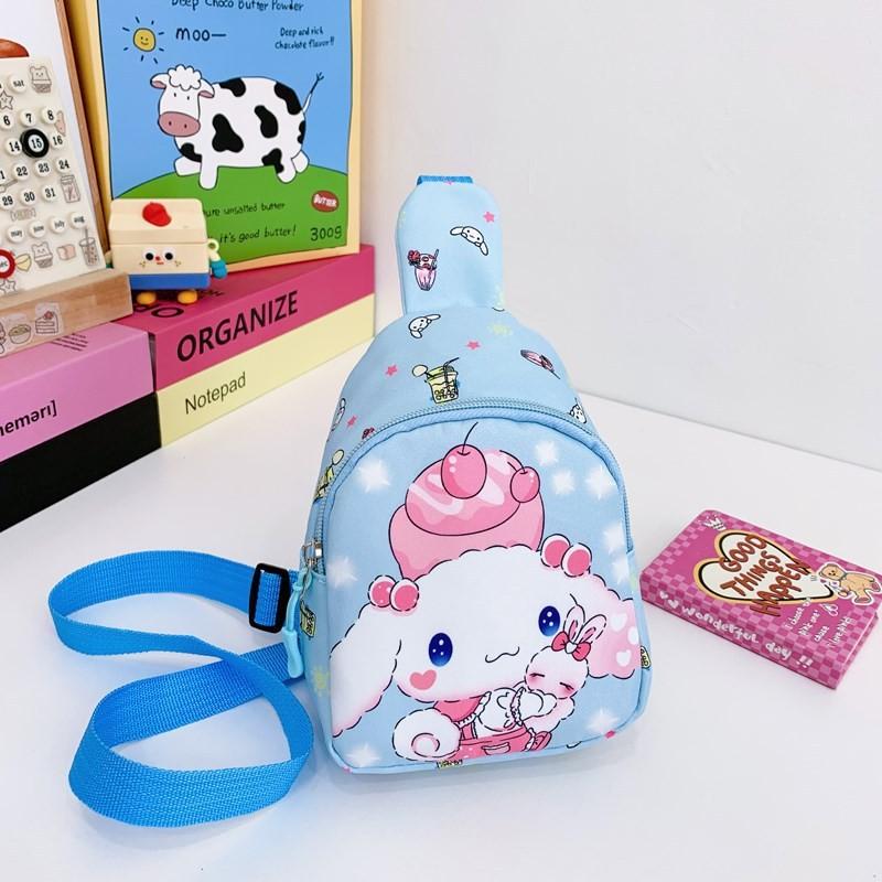 Hello Kitty Kuromi Melody Pattern Kids Chest Bag With Polyester Material And Breathable Design For Daily Use In Kindergarten