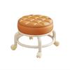 With Wheel Seat Sliding Wheel Low Stool Universal Wheel Small Stool Children Multi-Functional Shoe Changing Seat Round Stool