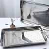 Eos 304 Stainless Steel Rectangular Steaming Tray
